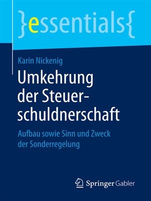 cover image of Umkehrung der Steuerschuldnerschaft